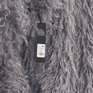 Women's purple Faux Fur Coat